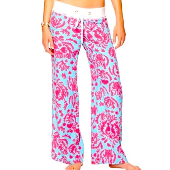 Lilly Pulitzer Pants - Lilly Pulitzer The Beach Pants in Linen, size Small